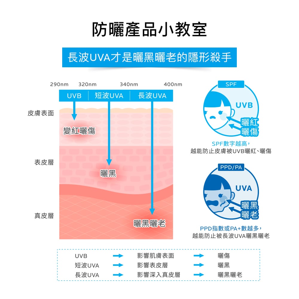 強效防護紫外線