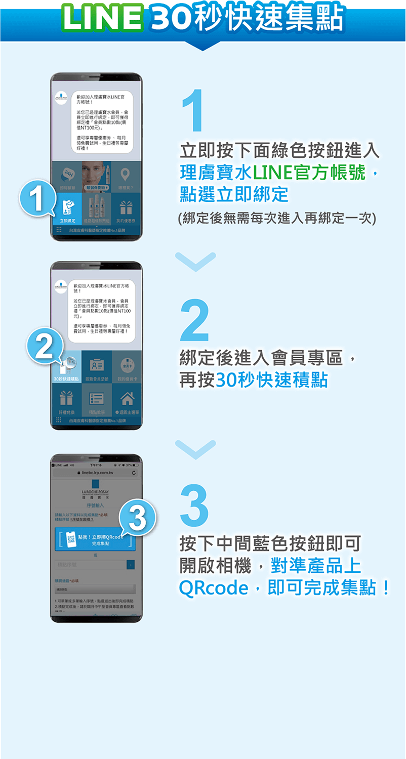 LINE 30秒快速集點