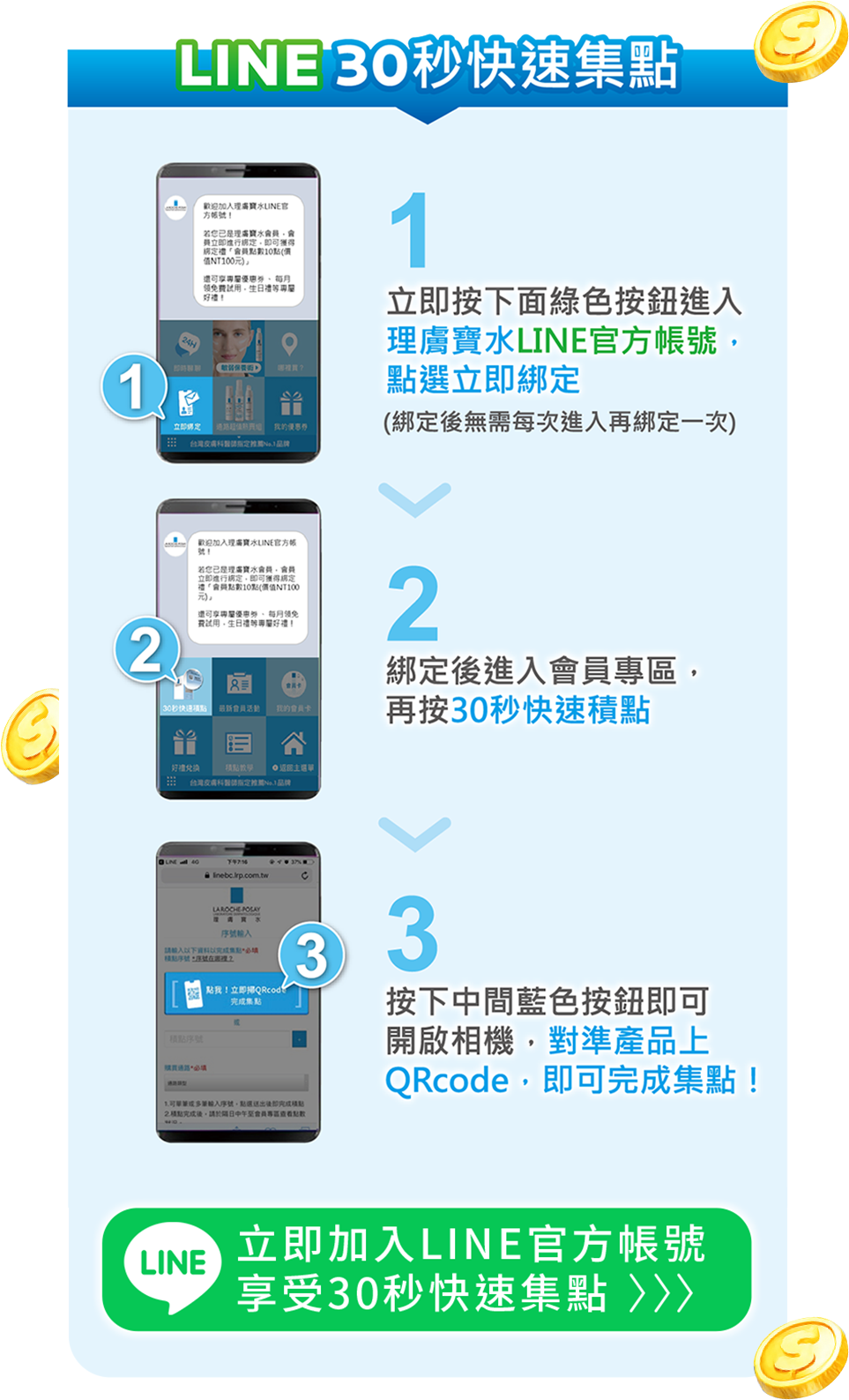 LINE 30秒快速集點
